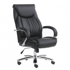 Кресло офисное BRABIX PREMIUM "Advance EX-575", хром, экокожа, черное, 531825