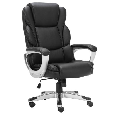 Изображение: Кресло офисное BRABIX PREMIUM "Rest EX-555", пружинный блок, экокожа, черное, 531938