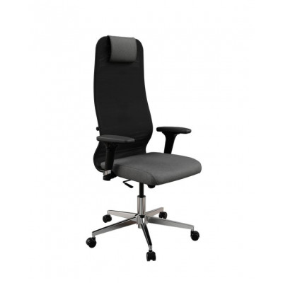 Изображение: Кресло МЕТТА Sit 8 B1-9D - X2+Bahama /Uh00/Wh12/D02P(M10.B22.G18.W02) (Чёрный-Тем.Серый)