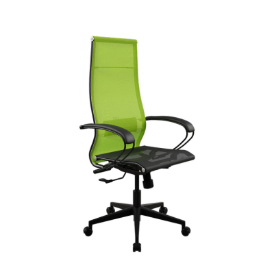 Кресло МЕТТА ErgoLife Set 7/подл.130/осн.Synchro 002 (Лайм-Черный 224.12.1.3A3)