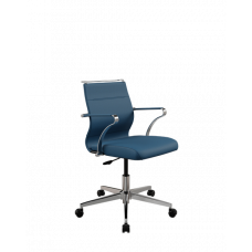 Кресло МЕТТА Sit Well M4-167K - Bahama /Ach46/Wh12/K15cF(M01.B22.G42.W02) (Синий)