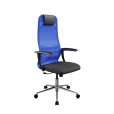 Кресло МЕТТА Sit 8 B1-8U - X1+UMF(X1) /Uh00/Wh00/U0mL-b(M09.B23.G18.W01) (Синий-Черный)