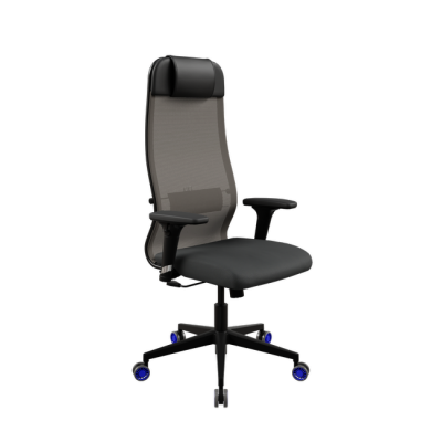 Изображение: Кресло МЕТТА Sit 10 B1-111D - X2+UMF(X1) /Ub00/Wh00/D02P(M09.B11.G19.W27) (Серый-Черный)