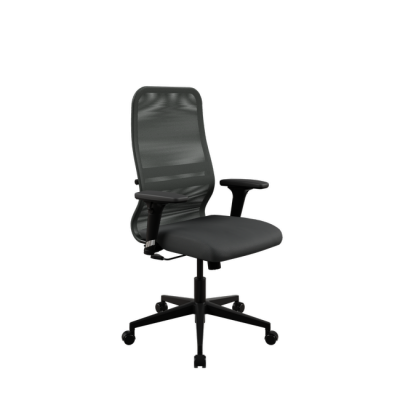Изображение: Кресло МЕТТА Sit 8 B2-8D - X1+UMF(X1) /Uh00/Wh00/D02P(M09.B11.G19.W02) (Тем.серый-Черный)