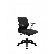 Кресло МЕТТА Sit 8 Mr4-4T - Vivaldi /Uh00/Wh12/T4mV-b(M09.B02.G15.W01) (Черный)