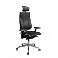 Кресло МЕТТА Y 4DF B2-10D - Infinity /Kc06/Nc06/D15P/H13mL-3D(M26.B32.G25.W04) (Чёрный (бежевая строчка))