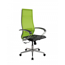 Кресло МЕТТА ErgoLife Set 7/подл.131/осн.Synchro 004 (Лайм-Черный 224.16.1.3E3)