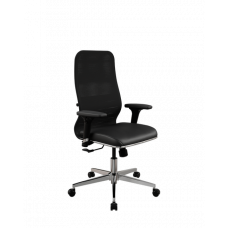 Кресло МЕТТА SynchroSit 8 B2-13D - X2+Extra /Uh00/Wm12/D02P(M20.B22.G18.W02) (Черный)