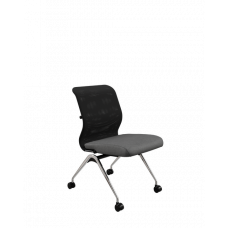 Кресло МЕТТА Sit 8 M4-9 - X2+Bahama /Uh00/Wh12(F53.W01) (Черный-Тем.серый)