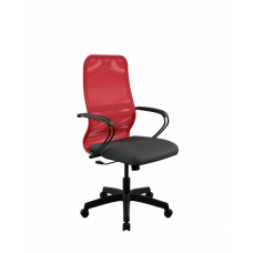 Кресло МЕТТА Sit 8 B2-8K - X1+UMF(X1) /Uh00/Wh00/K3bL(M09.B02.G15.W01) (Красный-Черный)