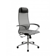 Кресло МЕТТА ErgoLife Set 4/подл.131/осн.Synchro 052 (Серый 537.16.1.403)