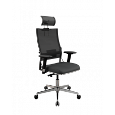 Кресло МЕТТА SynchroSit Air 24/7 B2-312D - Italy+UMF(SY271) /Km00/Wsm12/D03P/H21mM-2D(M124.B22.G18.W03) (Черный)