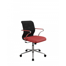 Кресло МЕТТА Sit 8 M4-9K - X2+Bahama /Uh00/Wh12/K15cF(M09.B23.G18.W01) (Черный-Красный)