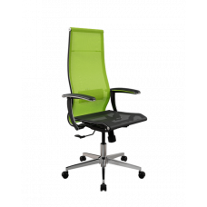 Кресло МЕТТА ErgoLife Set 7/подл.158/осн.Synchro 004 (Лайм-Черный 224.4.1.3E3)