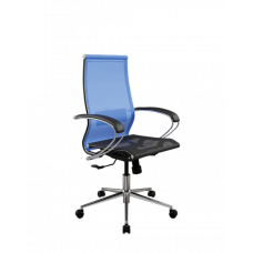 Кресло МЕТТА ErgoLife Set 9/подл.131/осн.Synchro 052 (Васильковый-Черный 205.16.1.403)