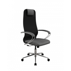 Кресло МЕТТА Sit 8 B1-9K - X2+Bahama /Uh00/Wh12/K1cF(M09.B23.G18.W02) (Черный-Тем.серый)