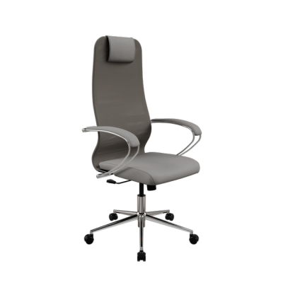 Изображение: Кресло МЕТТА Sit 8 B1-9K - X2+Bahama /Uh00/Wh12/K1cF(M09.B23.G18.W02) (Серый-Песочный)