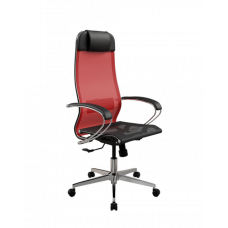 Кресло МЕТТА ErgoLife Set 4/подл.131/осн.Synchro 004 (Красный-Черный 55A.16.1.3E3)