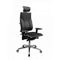 Кресло МЕТТА Y 4DF B2-10D - Infinity /Kc06/Nc06/D15P/H13mL-3D(M26.B35.G25.W04) (Чёрный (бежевая строчка))