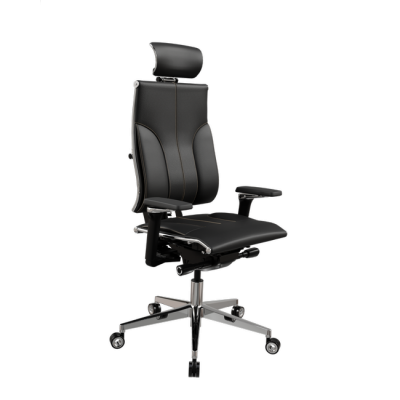 Изображение: Кресло МЕТТА Y 4DF B2-10D - Infinity /Kc06/Nc06/D15P/H13mL-3D(M26.B35.G25.W04) (Чёрный (бежевая строчка))