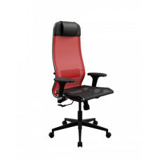 Кресло МЕТТА ErgoLife Set 4/подл.200/осн.Synchro 002 (Красный-Черный 55A.D.1.3A3)