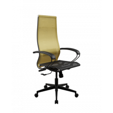 Кресло МЕТТА ErgoLife Set 7/подл.130/осн.Synchro 002 (Золотой ротанг-Черный 220.12.1.3A3)