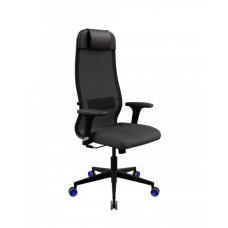 Кресло МЕТТА Sit 10 B1-111D - X2+UMF(X1) /Ub00/Wh00/D02P(M09.B11.G19.W27) (Черный)