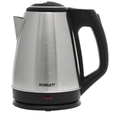 Изображение: Чайник SCARLETT SC-EK21S25, 1,5 л, 1350 Вт, закрытый нагревательный элемент, сталь