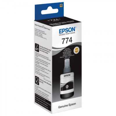 Изображение: Чернила EPSON 774 (T7741) для СНПЧ Epson M100/M105/M200, черные, ОРИГИНАЛЬНЫЕ, C13T77414A