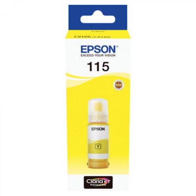 Изображение: Чернила EPSON 115 (C13T07D44A) для СНПЧ L8160/L8180, желтые, объем 70 мл, ОРИГИНАЛЬНЫЕ