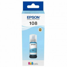 Чернила EPSON 108 (C13T09C54A) для СНПЧ EPSON L8050 /L8100 /L18050, светло-голубые, ОРИГИНАЛЬНЫЕ