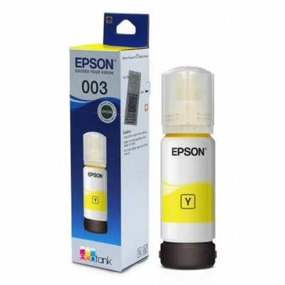 Изображение: Чернила EPSON 003 (C13T00V498) для СНПЧ EPSON L3210/L3216/L3218, желтые, ОРИГИНАЛЬНЫЕ