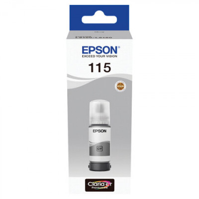 Изображение: Чернила EPSON 115 (C13T07D54A) для СНПЧ L8160/L8180, серые, объем 70 мл, ОРИГИНАЛЬНЫЕ