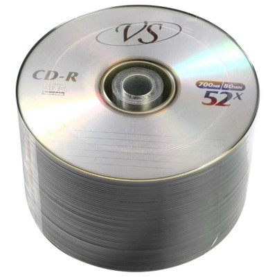 Изображение: Диск CD-R VS 700 Mb 52x Bulk (термоусадка без шпиля), КОМПЛЕКТ 50 шт., VSCDRB5001