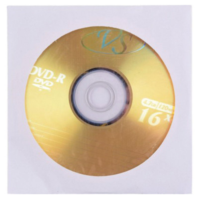 Изображение: Диск DVD-R VS, 4,7 Gb, 16x, бумажный конверт (1 штука)