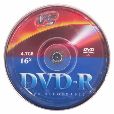 Изображение: Диск DVD-R VS, 4,7 Гб, 16x, Cake Box (упаковка на шпиле), КОМПЛЕКТ 50 шт., VSDVDRCB5001
