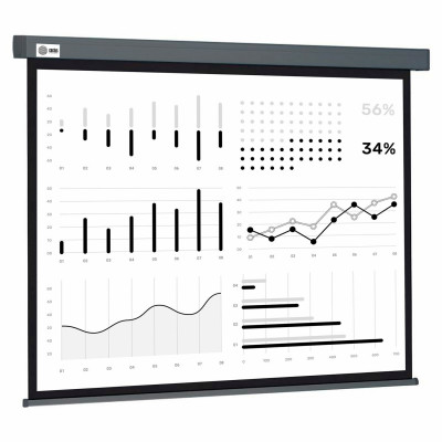 Изображение: Экран Cactus Wallscreen CS-PSW-180X180-SG, 180x180 см, 1:1, настенно-потолочный, серый