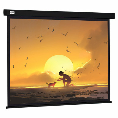 Изображение: Экран Cactus Wallscreen CS-PSW-150X150-BK, 150x150 см, 1:1, настенно-потолочный, черный, PSW-150x150-BK