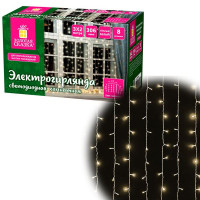 Электрогирлянда-занавес комнатная "Штора" 3х2 м, 306 LED, теплый белый, 220 V, ЗОЛОТАЯ СКАЗКА, 591334