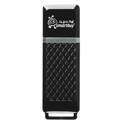 Изображение: Флеш-диск 8 GB, SMARTBUY Quartz, USB 2.0, черный, SB8GBQZ-K