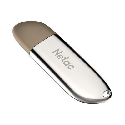 Изображение: Флеш-диск 16 GB NETAC U352, USB 2.0, металлический корпус, серебристый, NT03U352N-016G-20PN