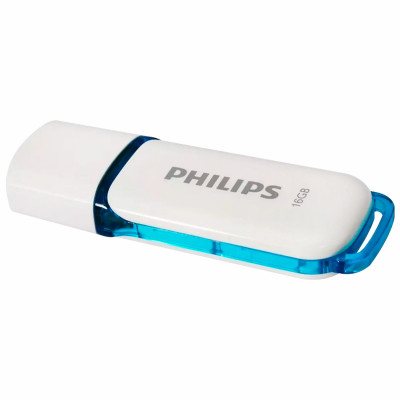Флеш-диск 16 GB PHILIPS SNOW, разъем USB 2.0, синий, FM16FD70B/97 Флеш-диск 16 GB PHILIPS SNOW, разъем USB 2.0, синий, FM16FD70B/97