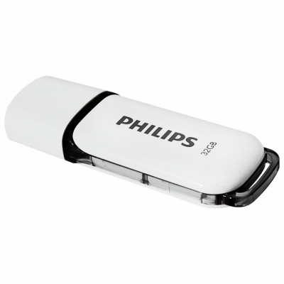 Изображение: Флеш-диск 32 GB PHILIPS SNOW, разъем USB 2.0, черный, FM32FD70B/97