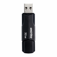 Флеш-диск 32 GB SMARTBUY Clue USB 2.0, черный, SB32GBCLU-K