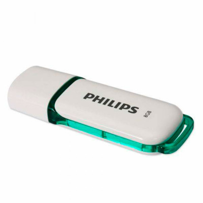 Изображение: Флеш-диск 8 GB PHILIPS SNOW, разъем USB 2.0, зеленый, FM08FD70B/97