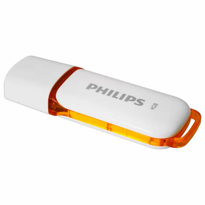 Изображение: Флеш-диск 4 GB PHILIPS SNOW, разъем USB 2.0, оранжевый, FM04FD70B/97