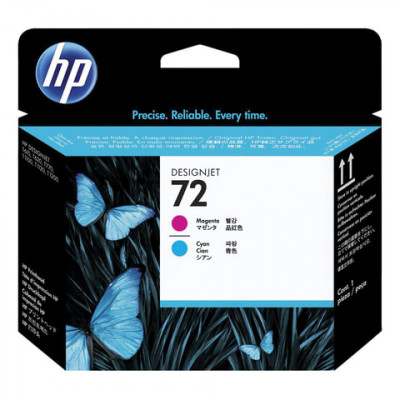Изображение: Головка печатающая для плоттера HP (C9383A) Designjet T610/795/1100 и др,. №72, пурпурная и голубая, оригинальная