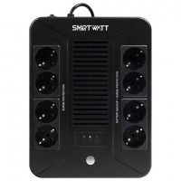 Источник бесперебойного питания SMARTWATT UPS SAFE PRO 1050, 1050 ВА (630 Вт), 8 розеток, 3703020270006