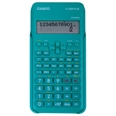 Изображение: Калькулятор инженерный CASIO FX-220PLUS-2-S (155х78 мм), 181 функция, питание от батареи, сертифицирован для ЕГЭ, FX-220PLUS-2-S-