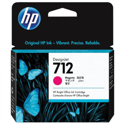 Изображение: Картридж струйный для плоттера HP (3ED68A) DesignJet T230/T250/T630/T650, №712, пурпурный, оригинальный
